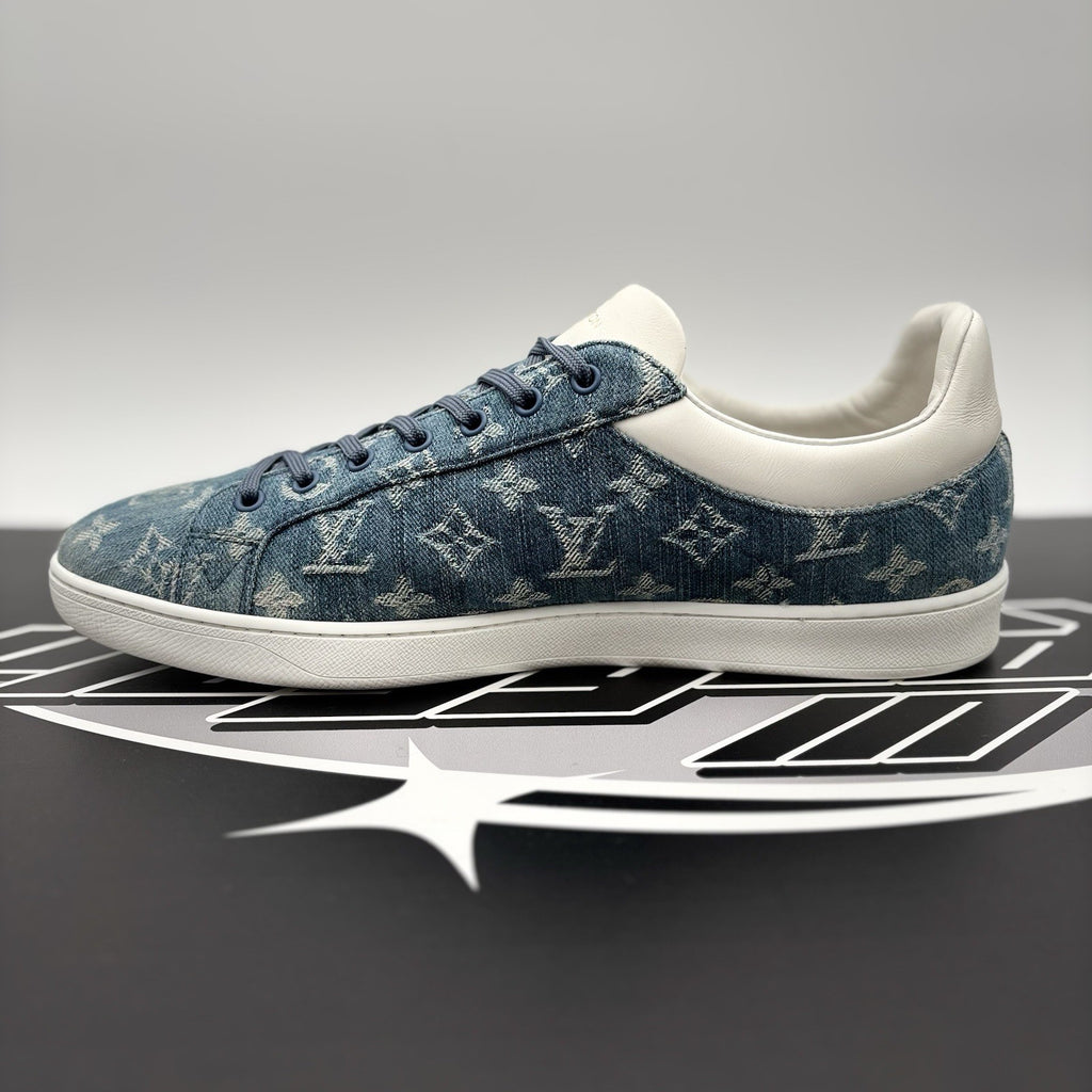 Size 11 LV (12-12.5 US) - Louis Vuitton Luxembourg ‘ Denim Monogram ‘ | GOOD!
