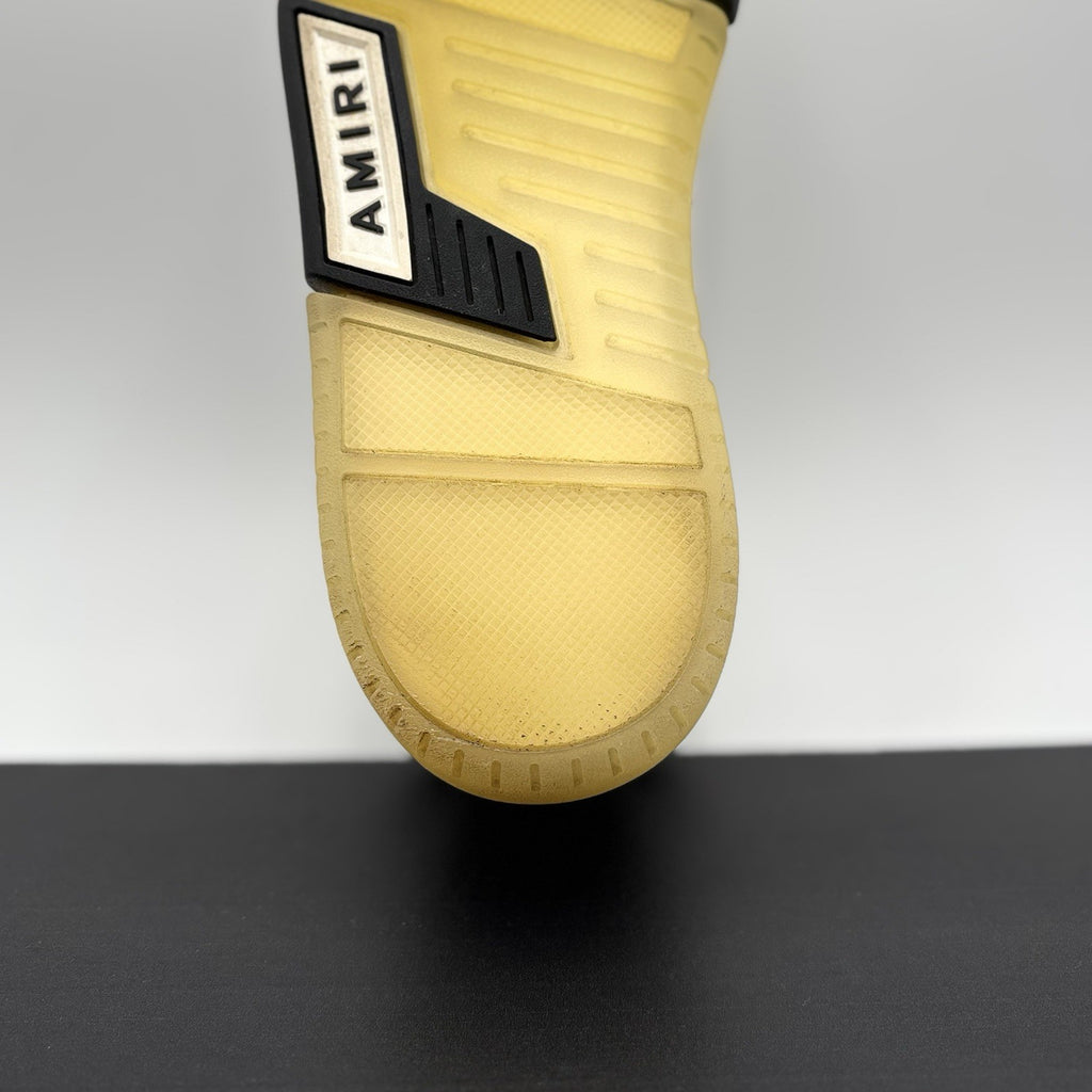 Size 43 (10US) - Amiri Stadium Low Top Sneakers ‘ White , Black ‘ | GOOD COND!