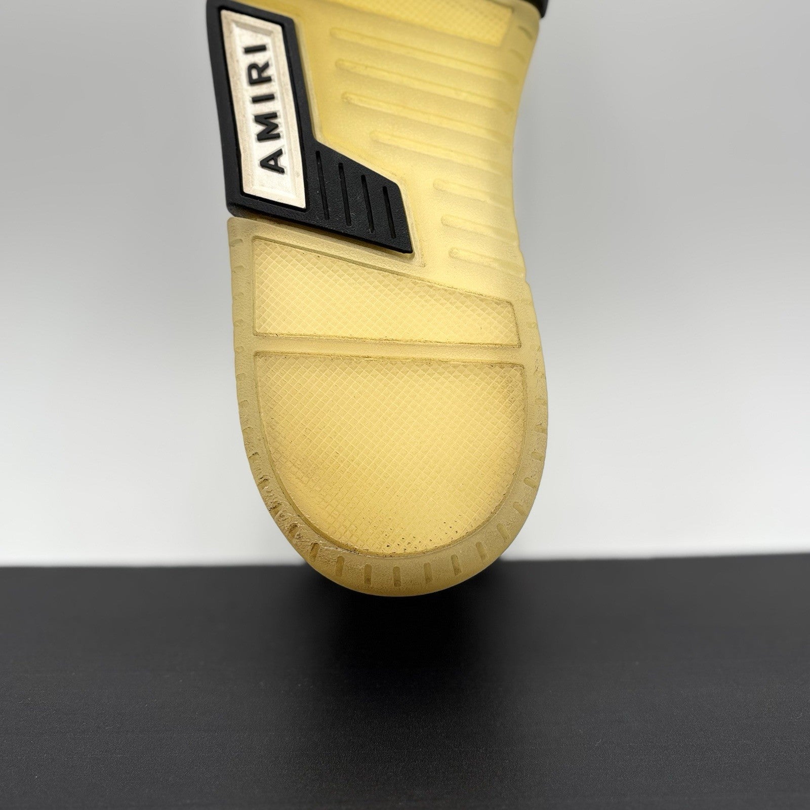 Size 43 (10US) - Amiri Stadium Low Top Sneakers ‘ White , Black ‘ | GOOD COND!