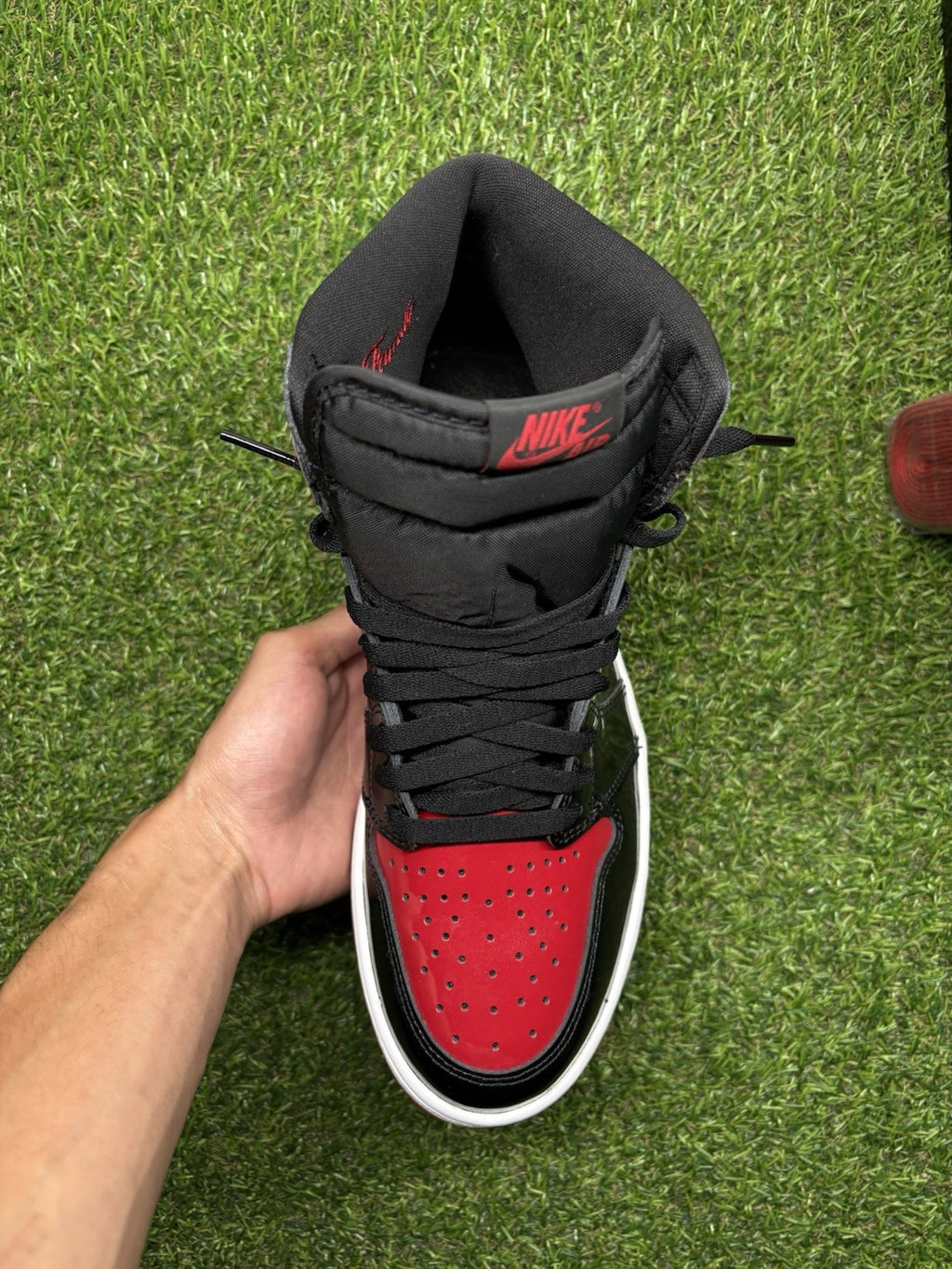 Size 12 - Jordan 1 Retro OG High Patent Bred | SUPER CLEAN!