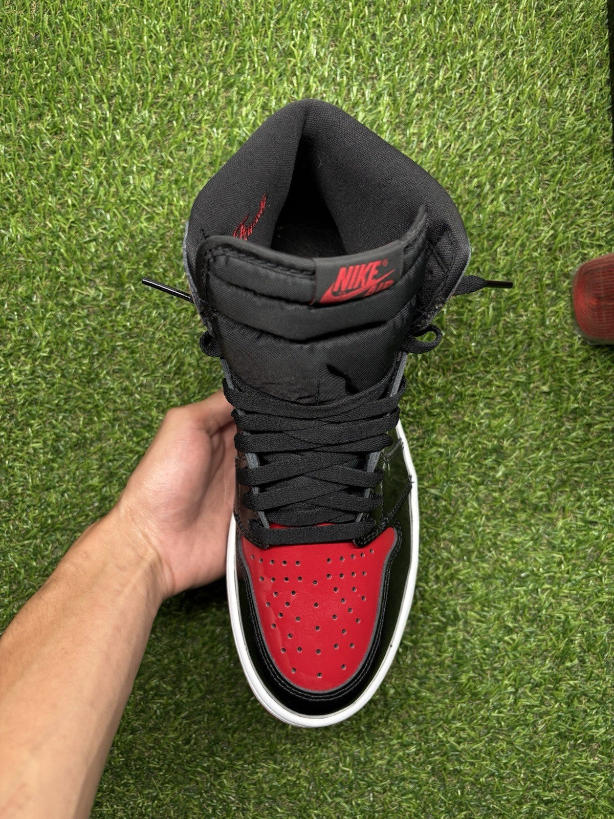 Size 12 - Jordan 1 Retro OG High Patent Bred | SUPER CLEAN!