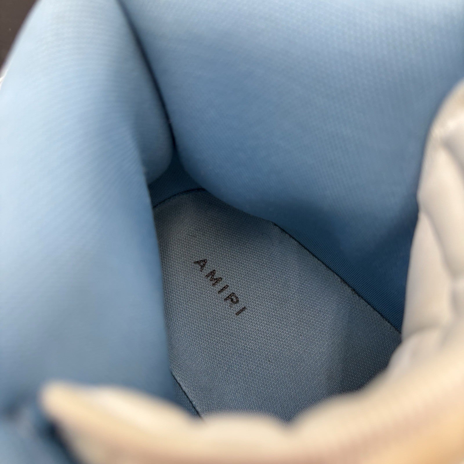 Size 46 (13 US) - Amiri Skel High Top ' Powder Blue White ' | GOOD CONDITION!