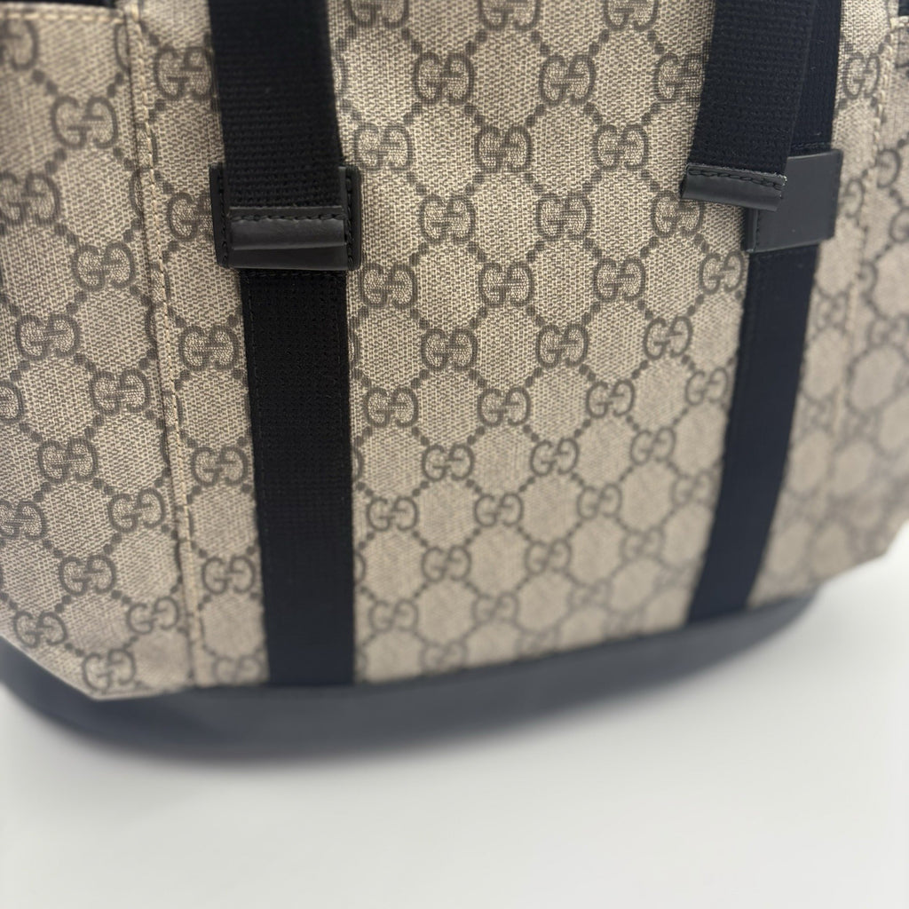 Gucci Soft Monogram GG Supreme Backpack ' Black Brown ' | GOOD CONDITION!