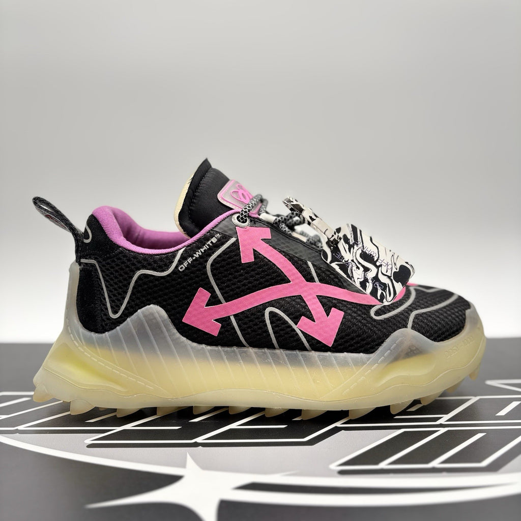 Size 42 (9 US) Off-White Odsy-1000 ' Transparent Fuchsia ' | GREAT CONDITION!