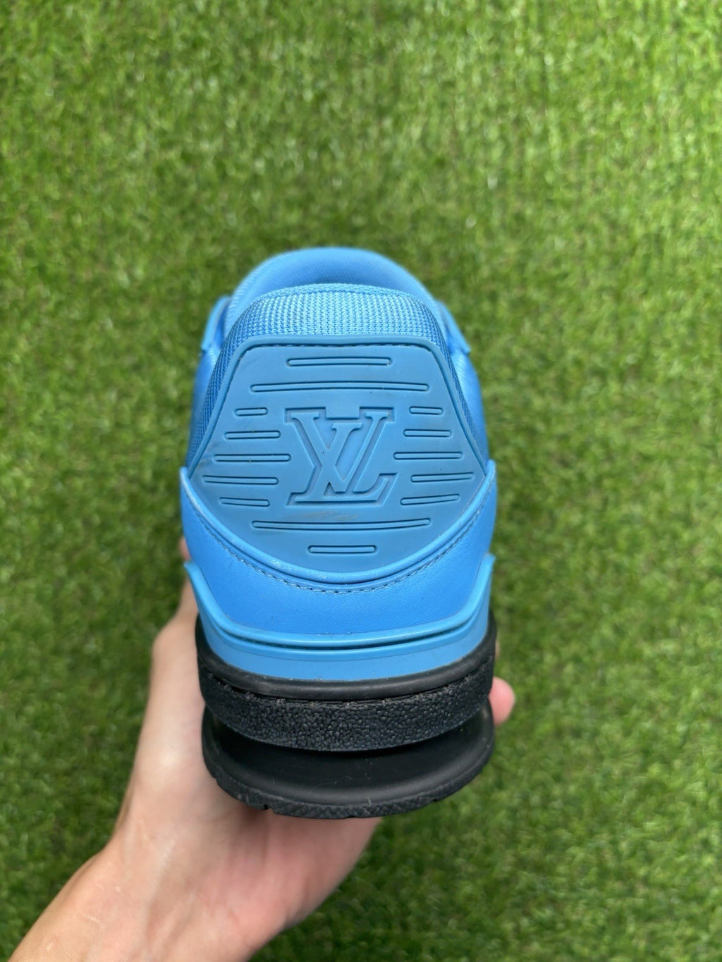 Size 7 LV (8-8.5 US) - Louis Vuitton Trainer ' Blue, Black ' | GREAT CONDITION!