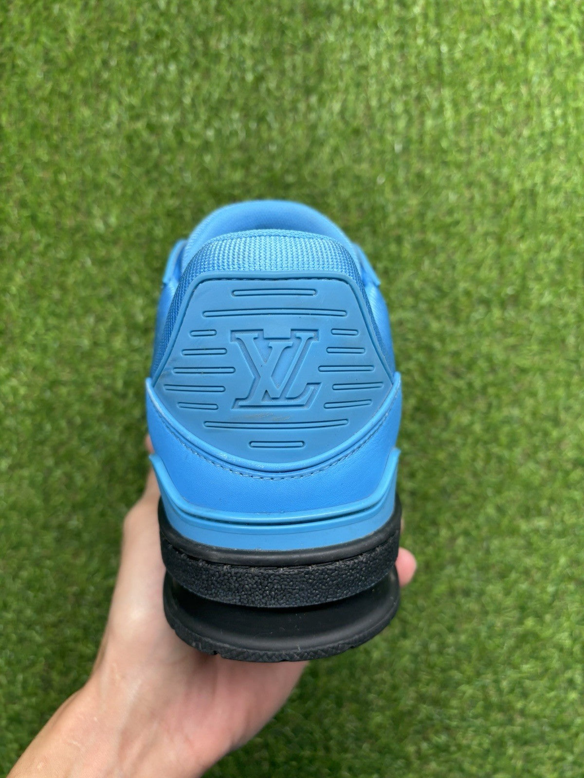 Size 7 LV (8-8.5 US) - Louis Vuitton Trainer ' Blue, Black ' | GREAT CONDITION!