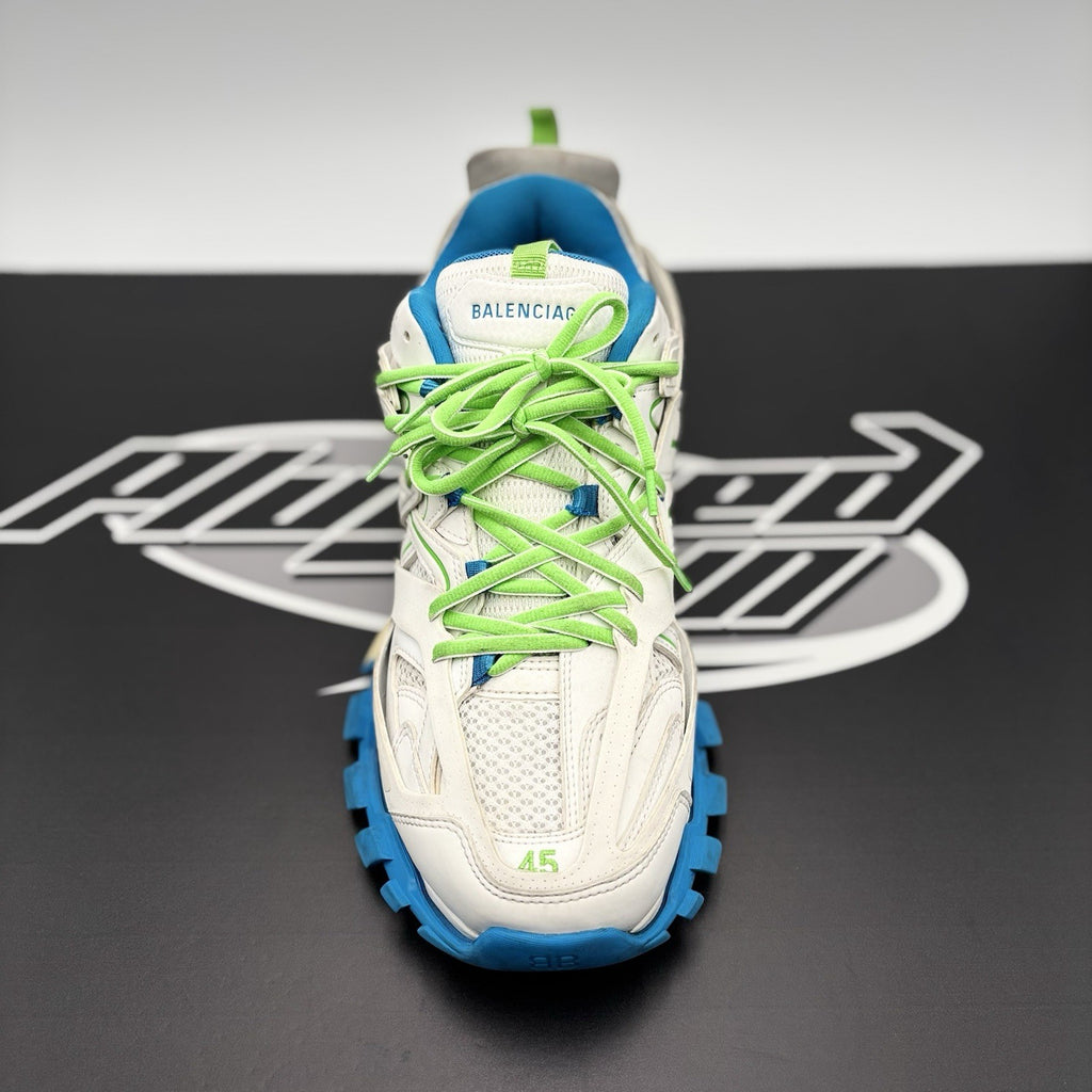 Size 45 (12 US) - Balenciaga Track ' White Blue Green ' | GREAT CONDITION!