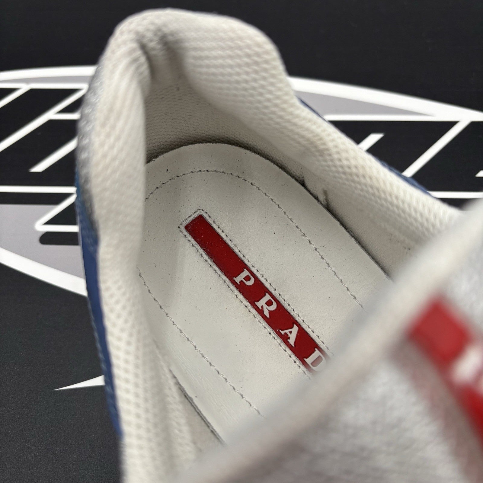 Size 7 UK (8 US) - Prada Americas Cup ' Aviation Blue, Silver' | GOOD CONDITION!