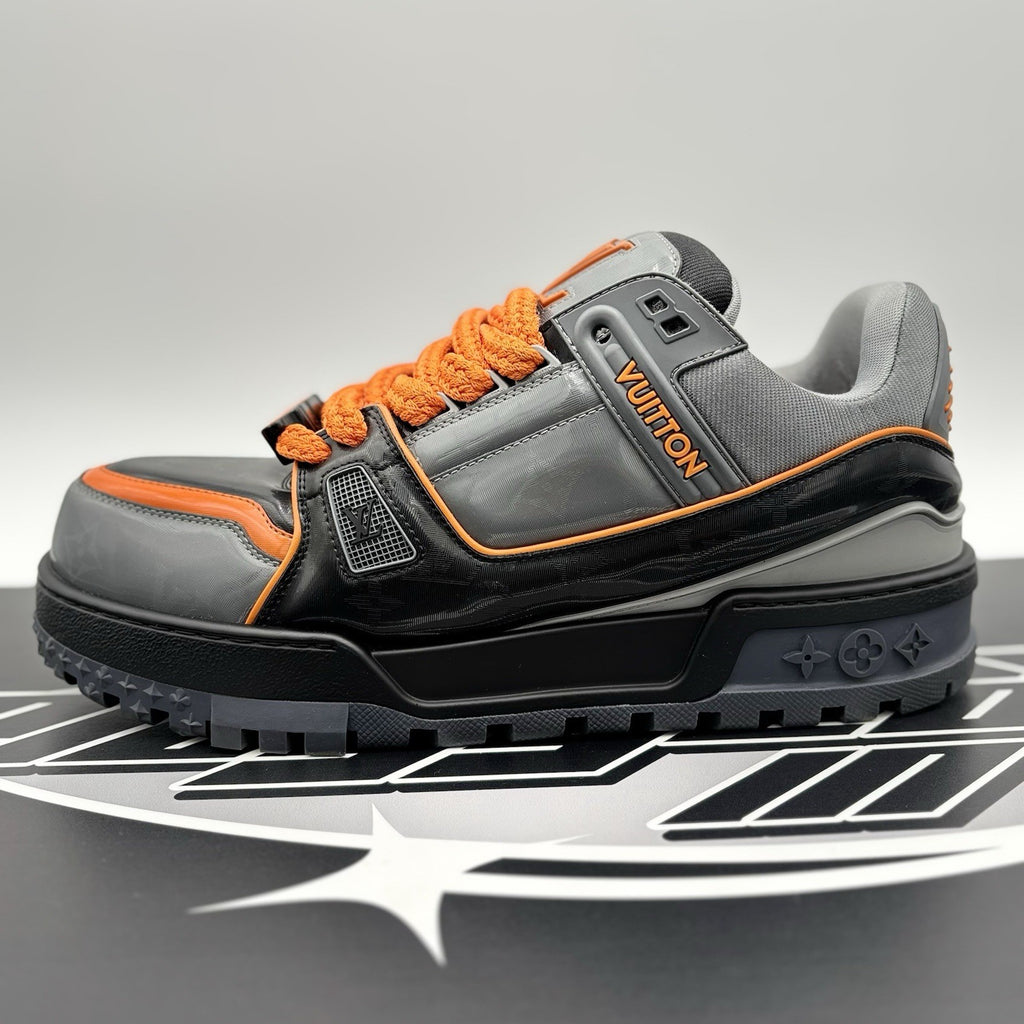 Size 10 LV (11-11.5 US) - Louis Vuitton Maxi ' Black, Orange ' | SUPER CLEAN!