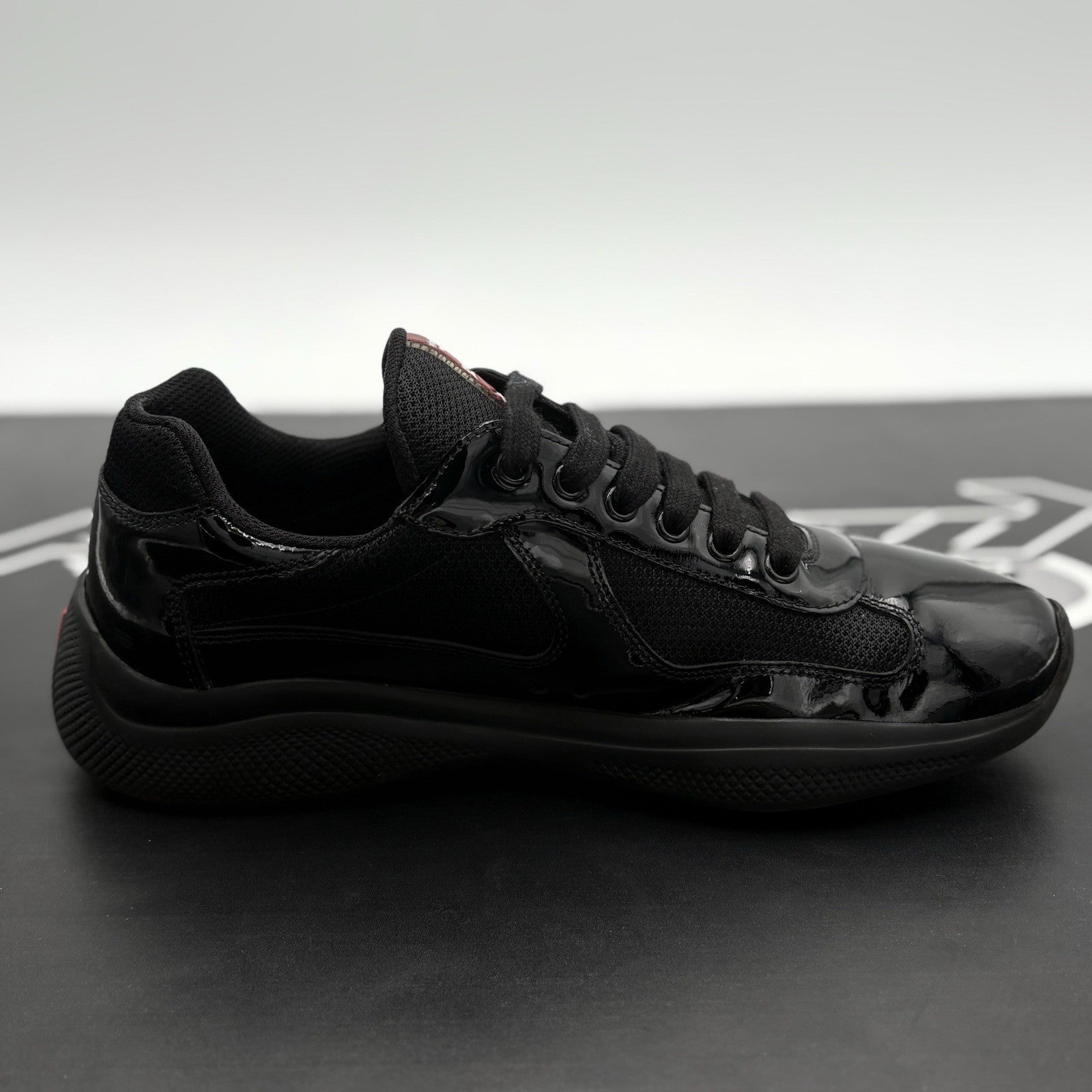 Size 5.5 UK (7.5 US) Prada Americas Cup ' Black ' | GOOD CONDITION!