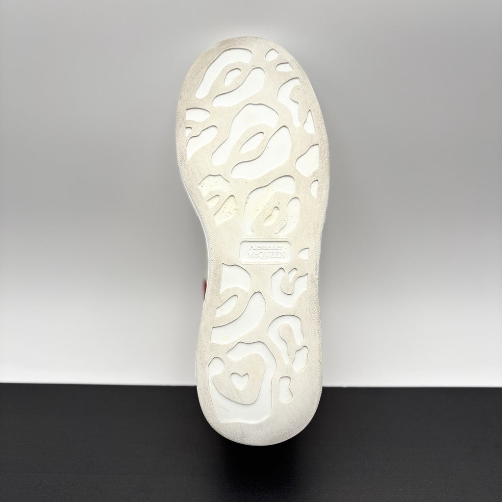 Size 41.5 (8.5 US) Alexander McQueen Oversized ‘ White, Red ' | GOOD COND!