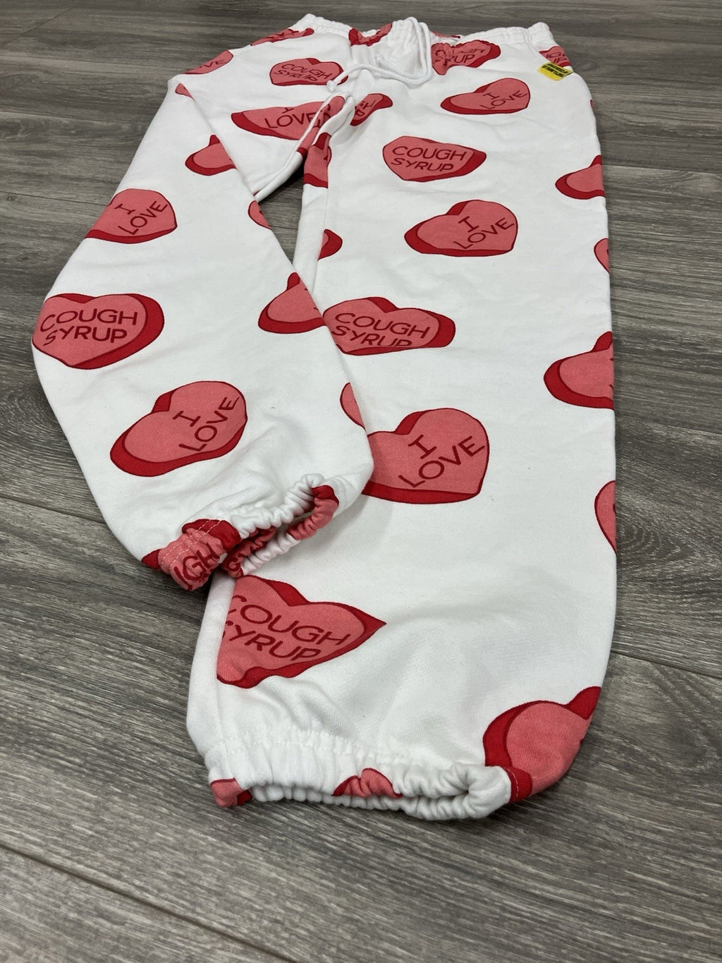 Size L - Thats A Awful Lot Of Cough Syrup Sweatpants ' Valentines ' | RARE | NEW
