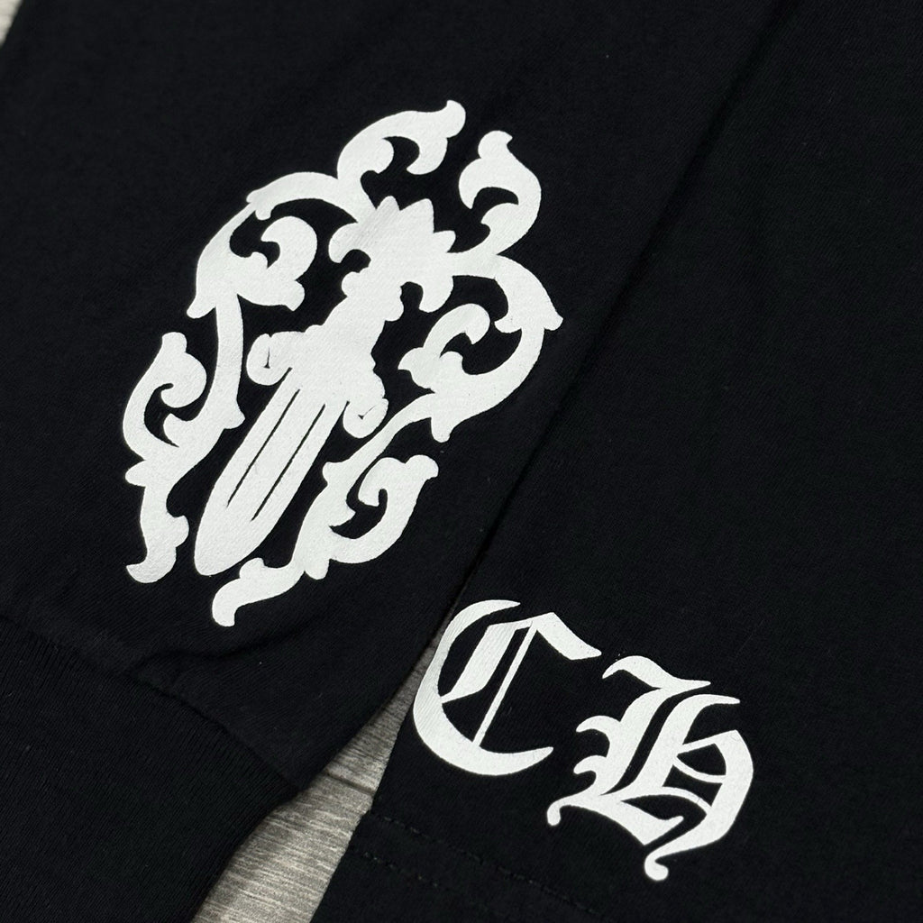 Size S - Chrome Hearts Dagger & Vine Spine Long Sleeve ' Black ' | SUPER CLEAN!