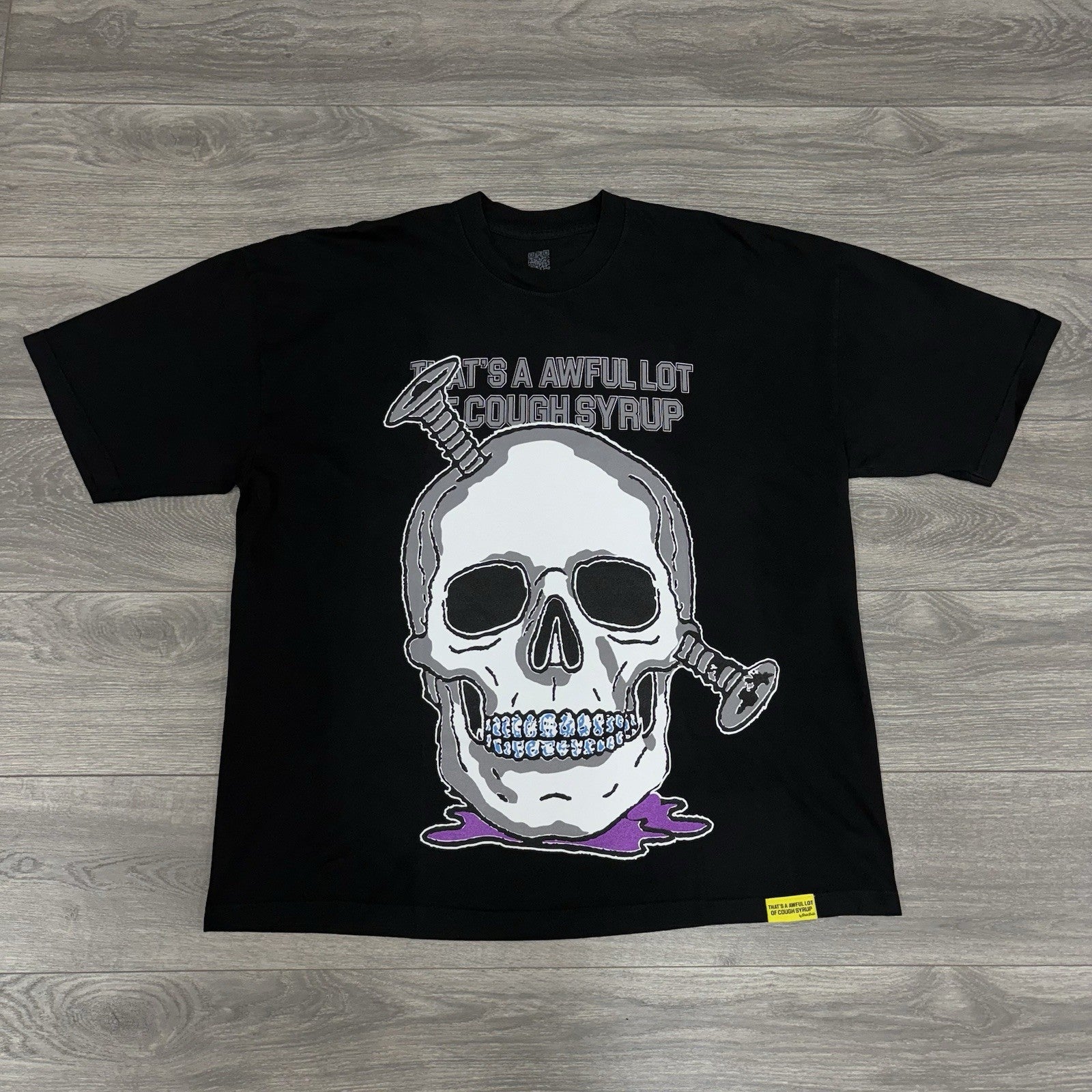 Size XXL - That’s A Awful Lot Of Cough Syrup X Persona T-Shirt ' Black ' | NEW!