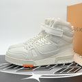 Size 9.5 LV (10.5-11 US) Louis Vuitton Trainer High Top ' Grey ' | GREAT COND!