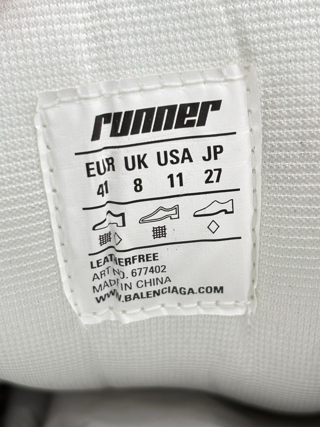 Size 41 - Balenciaga Runner ' Grey Light Purple Neón Yellow White ' | NEW!