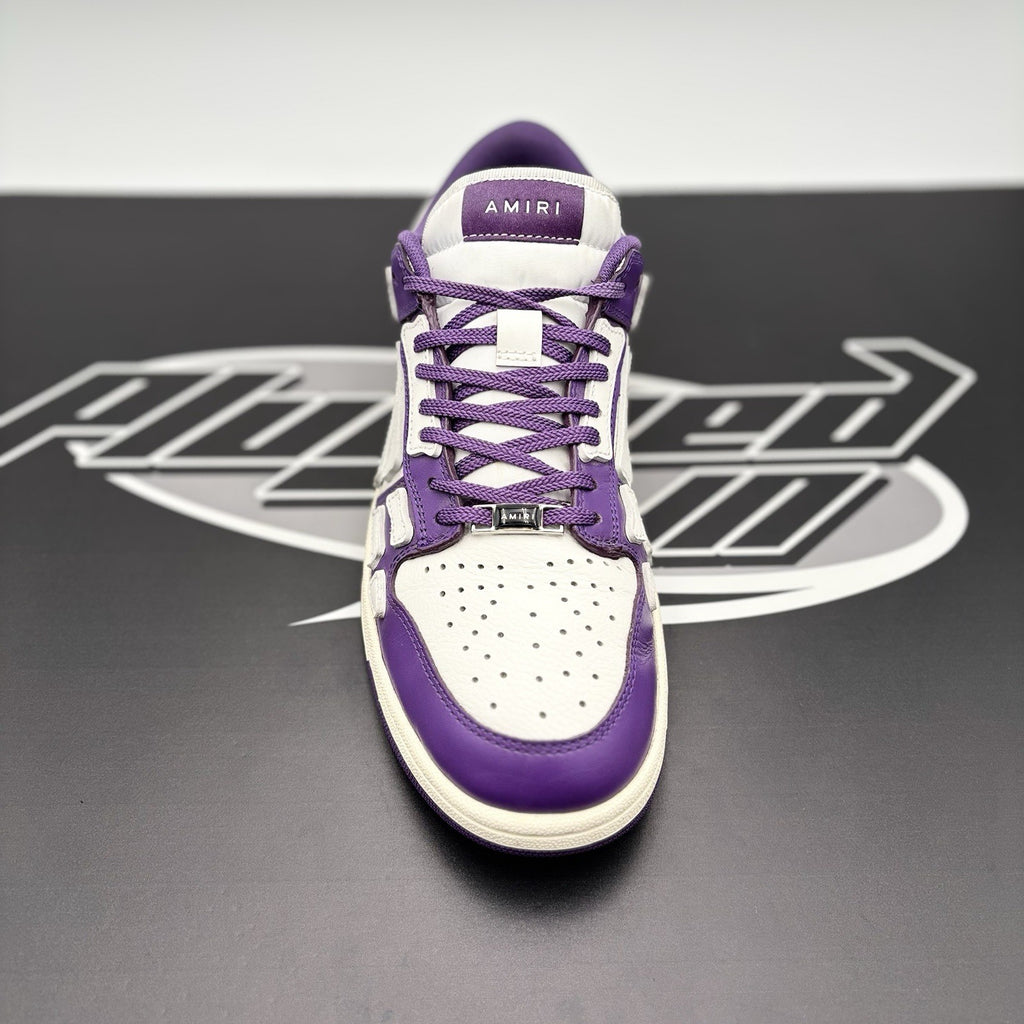 Size 43 (10 US) - Amiri Bandana Skel Low Top ' White, Purple ' | GREAT COND!