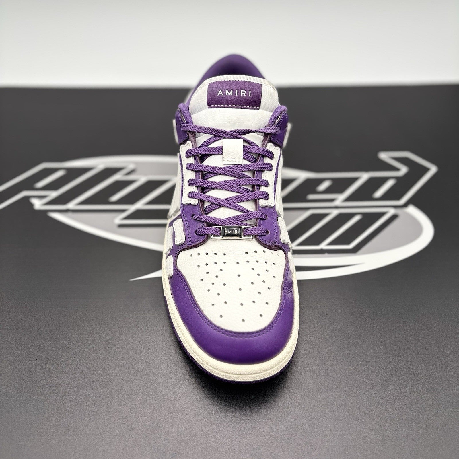 Size 43 (10 US) - Amiri Bandana Skel Low Top ' White, Purple ' | GREAT COND!