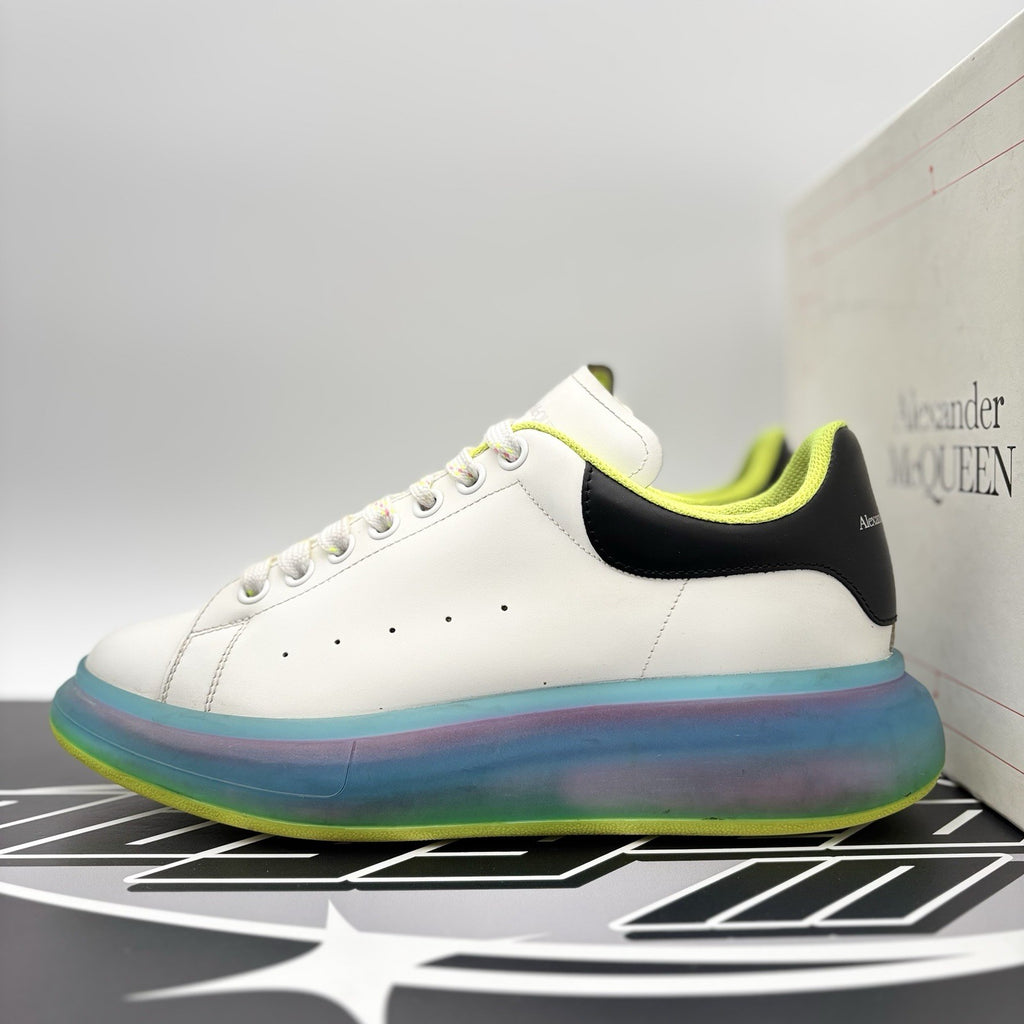Size 42 (9 US) Alexander McQueen ' Transparent Sole/White Iridescent '