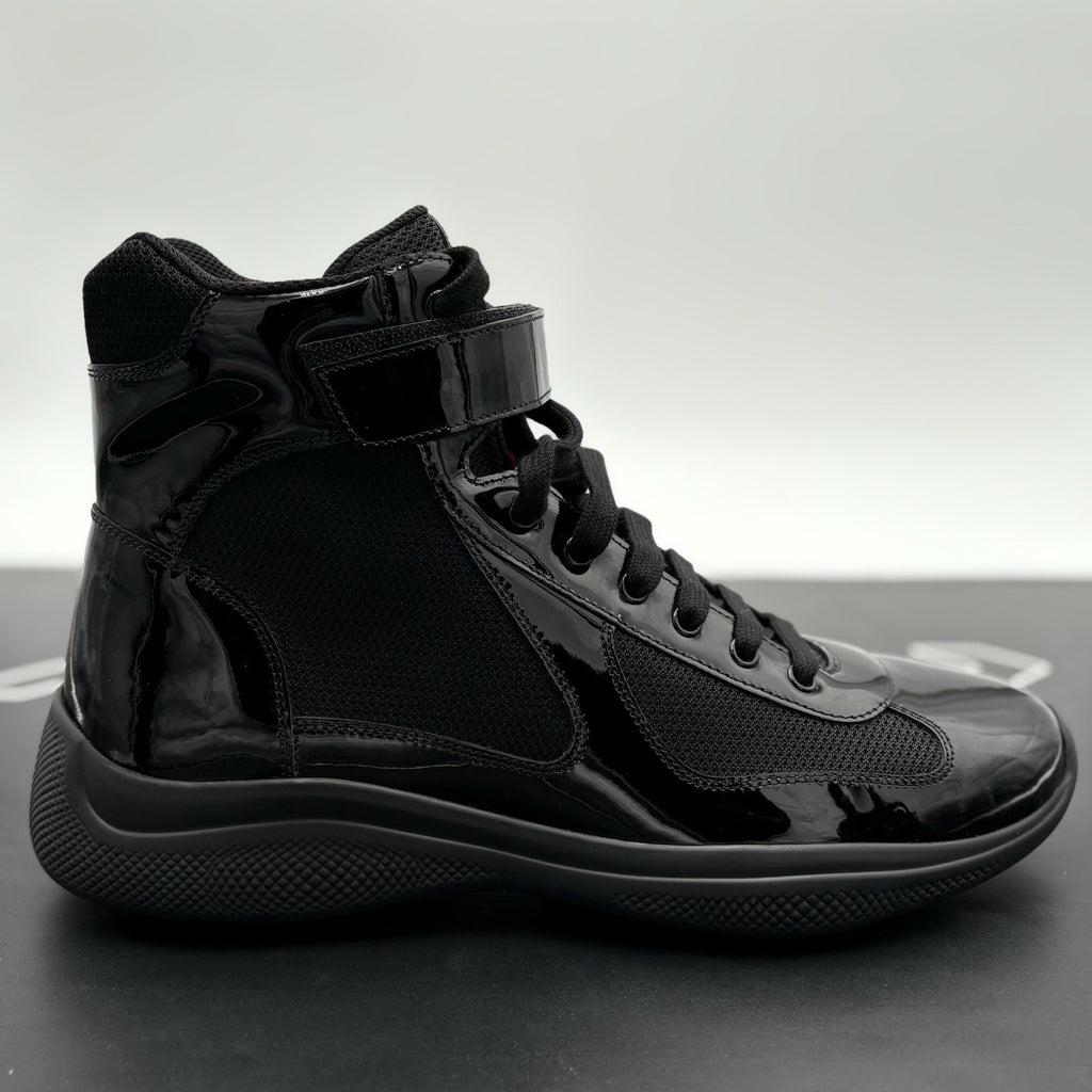 Size 10.5 UK (11.5 US) - Prada Cup High Top ' Black ' | BRAND NEW!