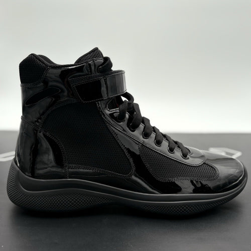 Size 10.5 UK (11.5 US) - Prada Cup High Top ' Black ' | BRAND NEW!