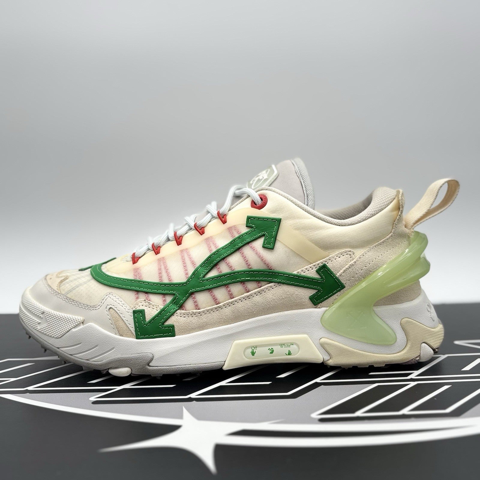 Size 45 (12 US) Off-White ODSY-2000 ' White, Green ' | SUPER CLEAN!