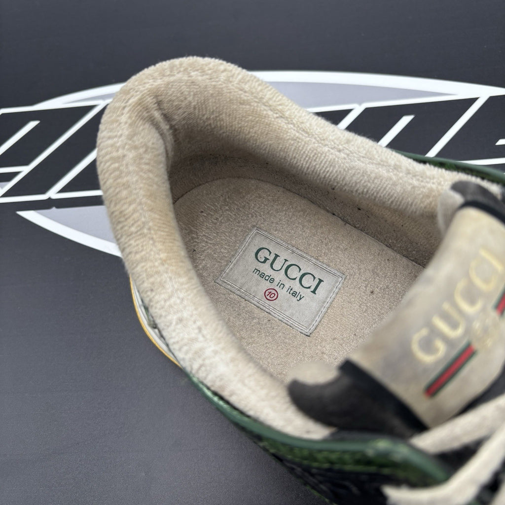 Size 10 G (10.5 US) - Gucci Ultrapace ' Green Tejus Printed ' | GOOD CONDITION!