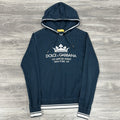 Size S - Dolce & Gabbana Crown Hoodie NY ' Blue ' | SUPER CLEAN!