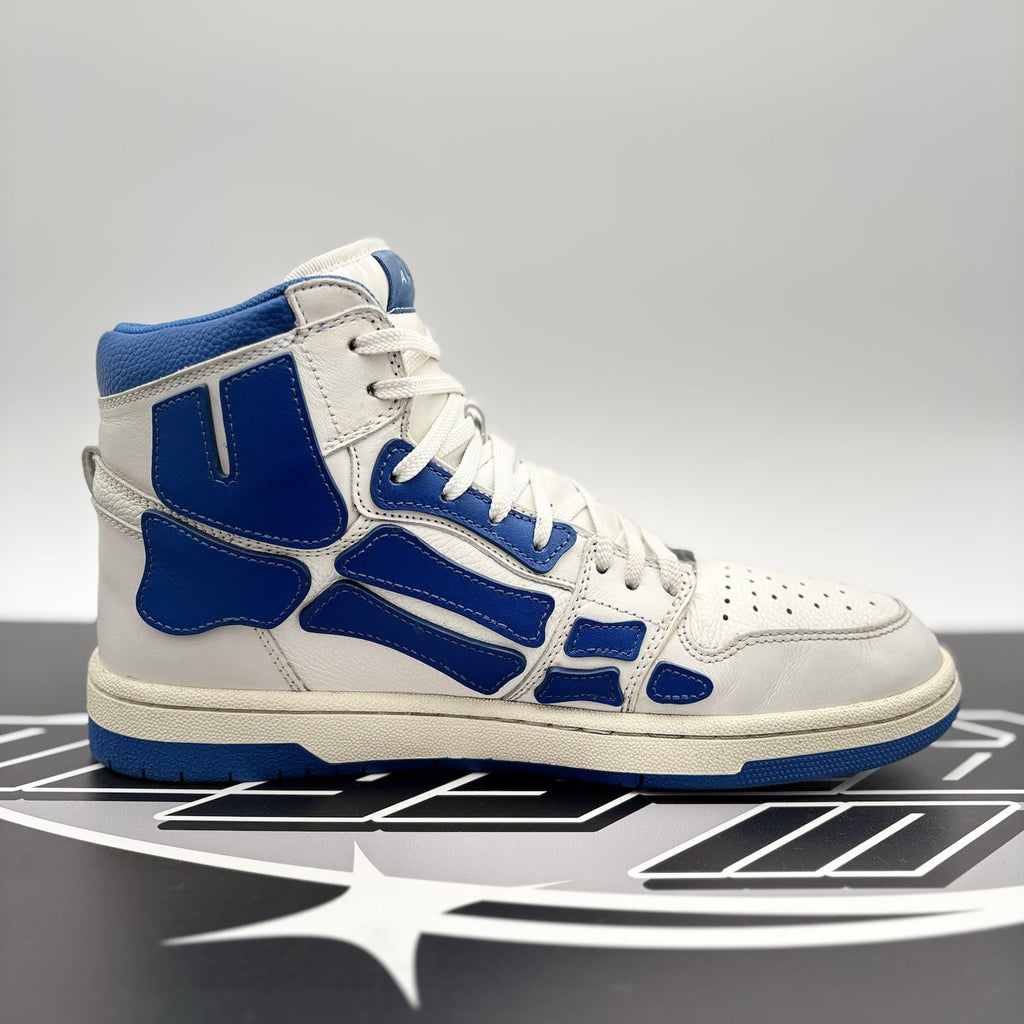 Size 43 (10 US) Amiri Skel High Top ' White Blue ' | GOOD CONDITION!