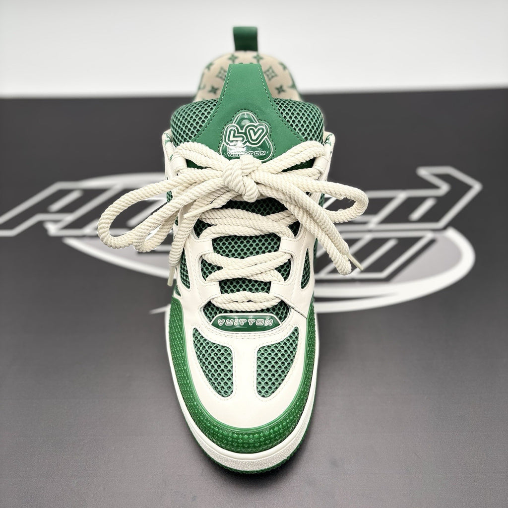 Size 9 LV (10-10.5 US) Louis Vuitton Skate ' Green, White ' | GREAT CONDITION!