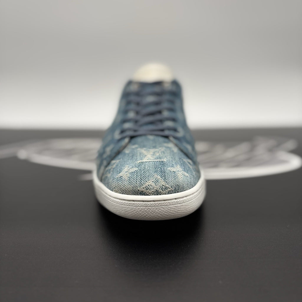 Size 11 LV (12-12.5 US) - Louis Vuitton Luxembourg ‘ Denim Monogram ‘ | GOOD!