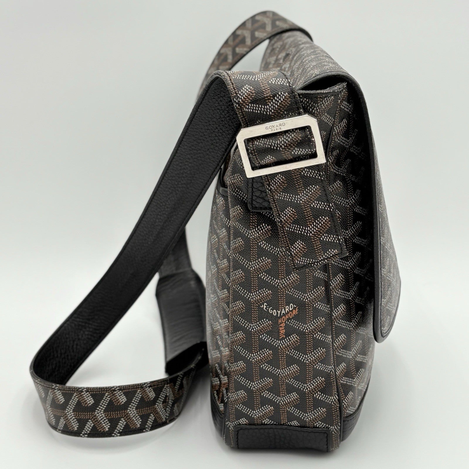 Goyard Messenger Grand Bleu Bag ' Black Brown ' | GREAT CONDITION!