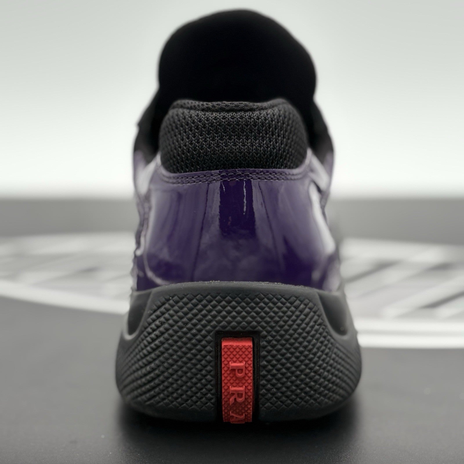 Size 8 UK (9 US) - Prada Americas Cup ' Violet Black ' | SUPER CLEAN!