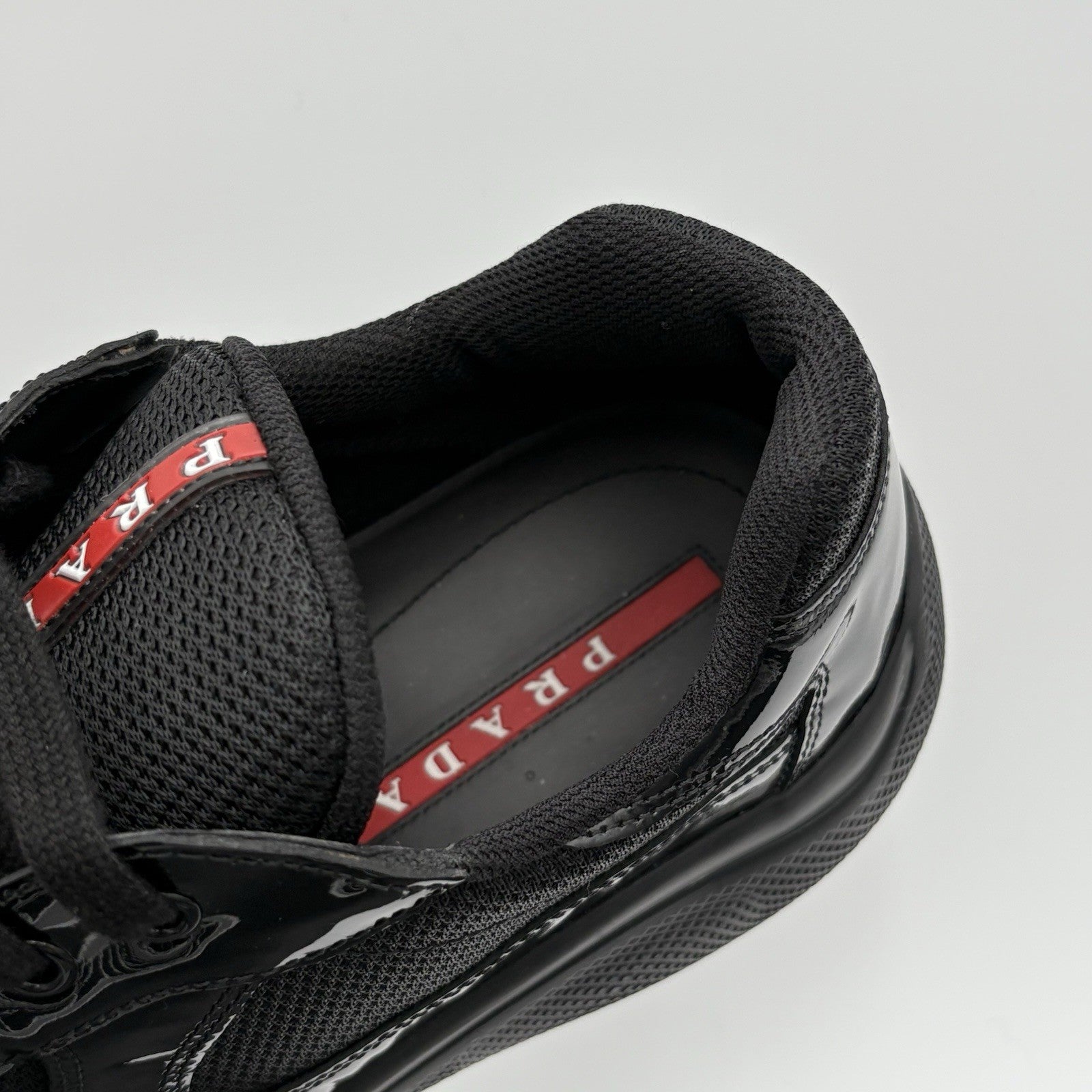 Size 10.5 UK (11.5 US) Prada Americas Cup ' Black ' | SUPER CLEAN!