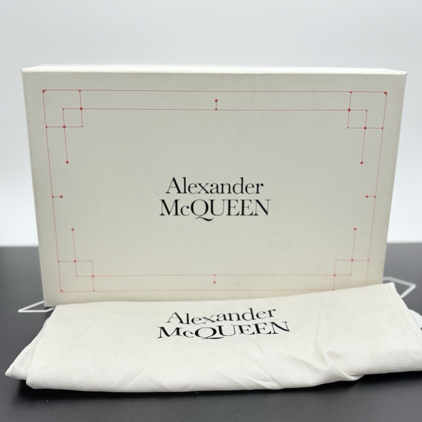 Size 43.5 (10.5 US) Alexander McQueen Studded Oversized ' White Black ' | CLEAN!