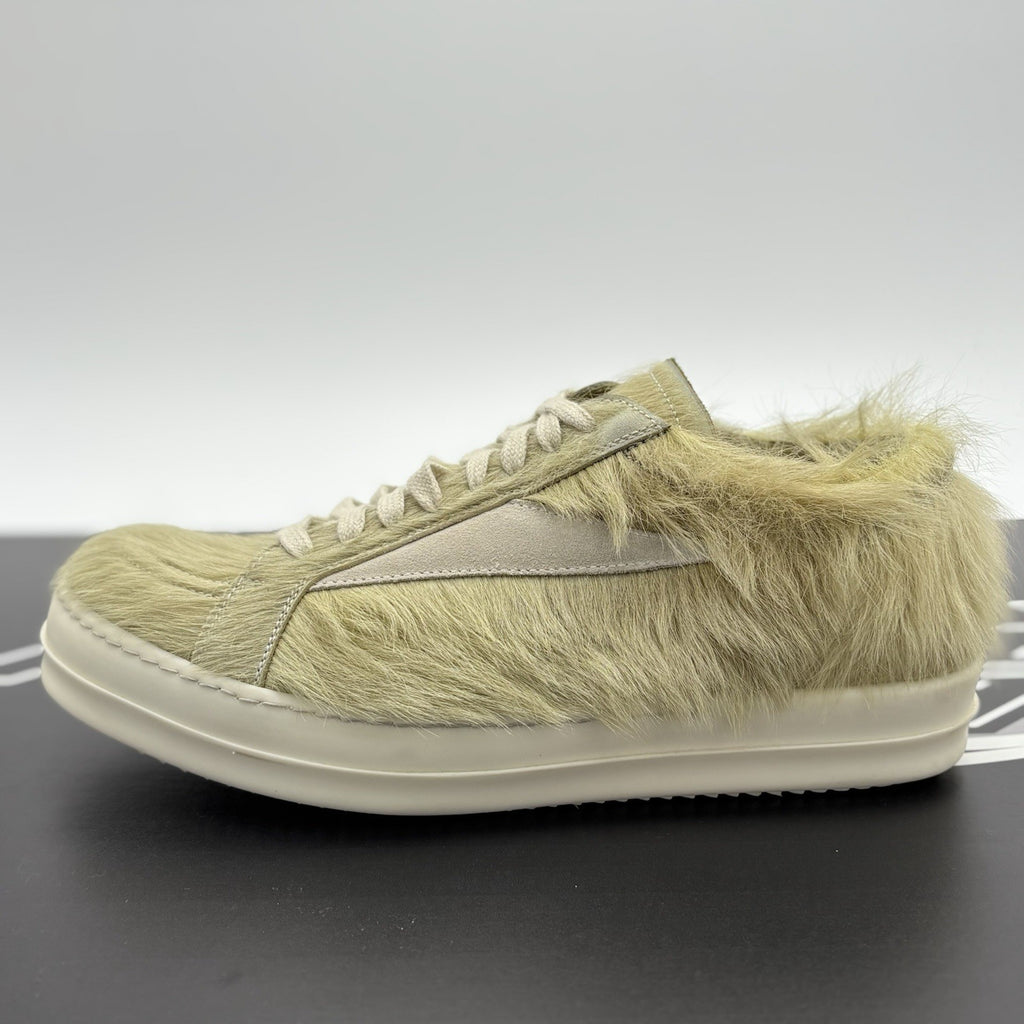 Size 41 (8 US) Rick Owens Low Leather  ' Acid Hair ' | SUPER CLEAN!