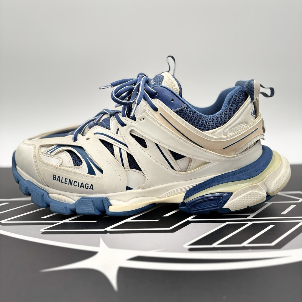 Size 44 (11 US) - Balenciaga Track ' White, Navy ' | GOOD CONDITION!