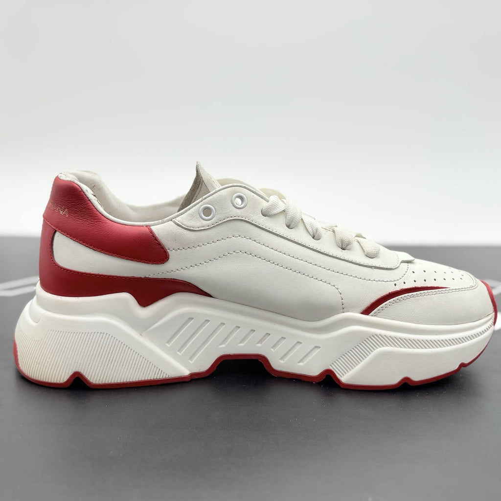 Size 10 UK (11 US) - Dolce Gabbana Daymaster ' White Red ' | GOOD CONDITION!