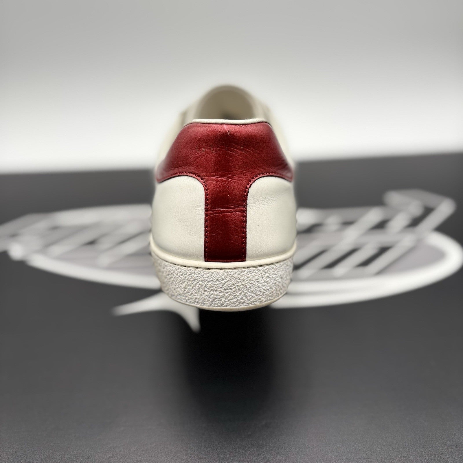 Size 11 G (11.5 US) - Gucci Ace Gucci Stripe ‘ White, Red ‘