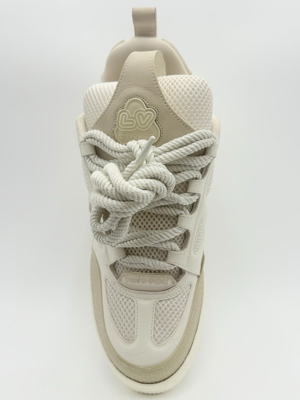 Size 8 LV (9-9.5 US) - Louis Vuitton Skate ' Beige White ' | GREAT COND!