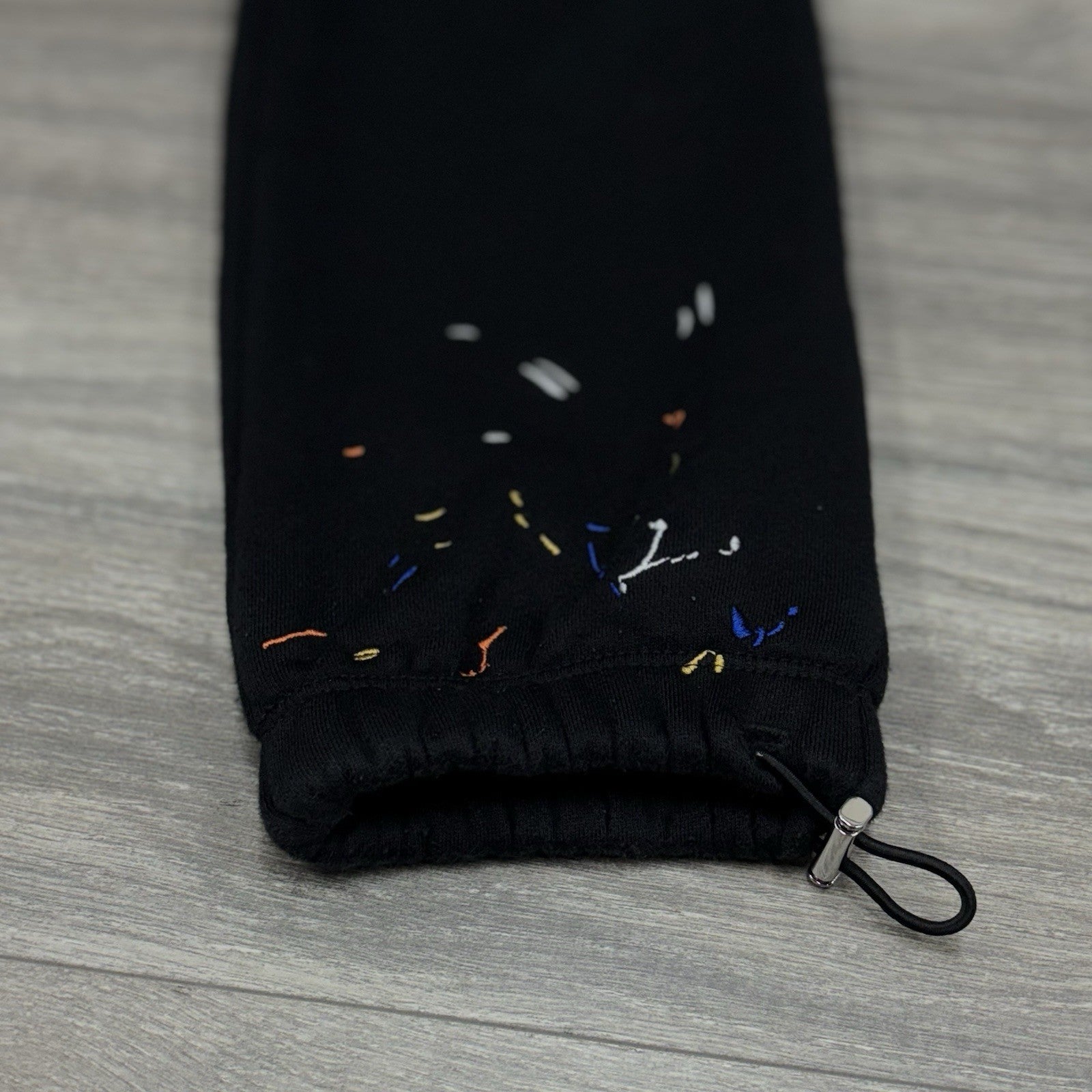 Size Small - Amiri Core Logo Paint Drip Sweatpants ' Black ' | SUPER CLEAN!