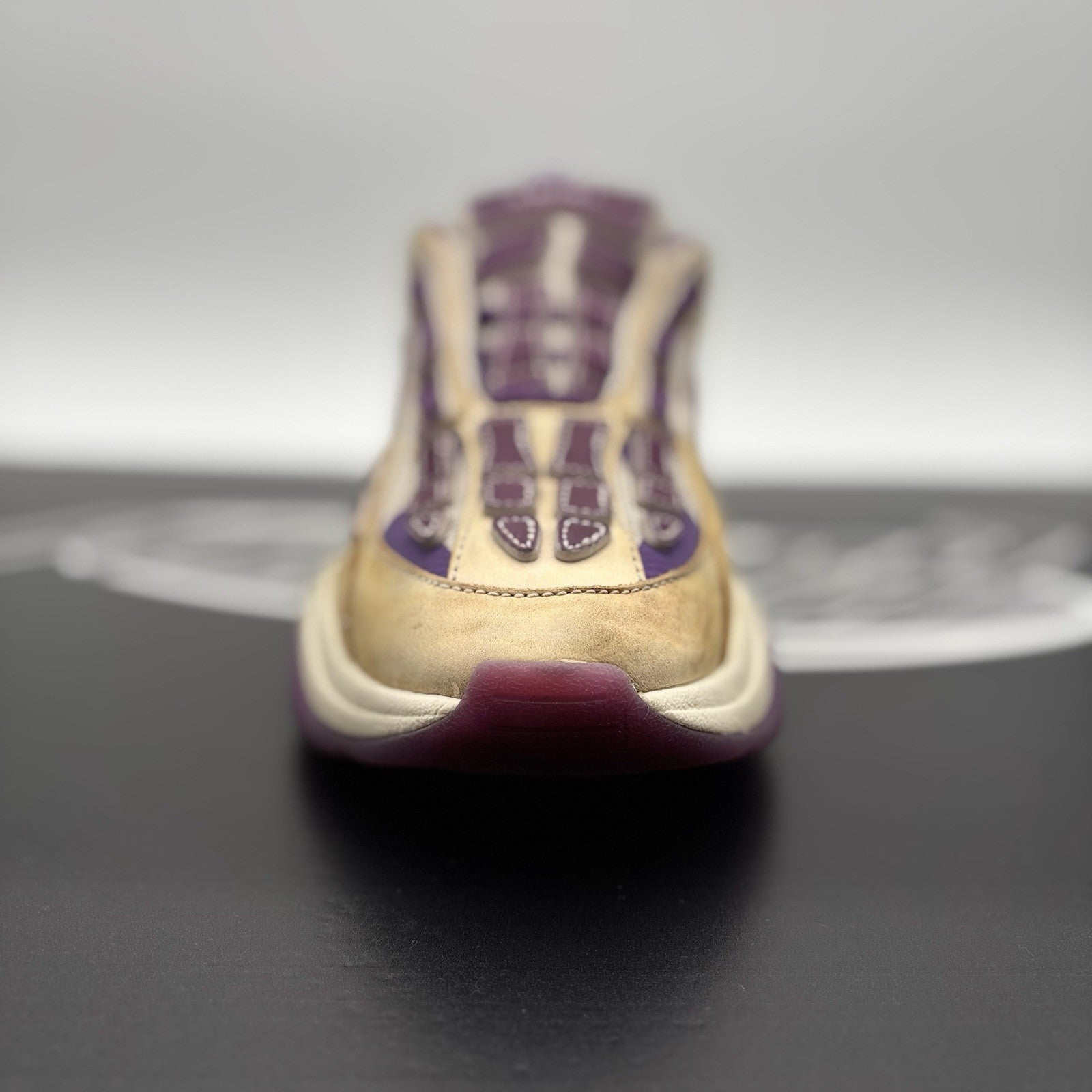 Size 42 (9 US) Amiri Bone Runner ' White, Beige, Purple '