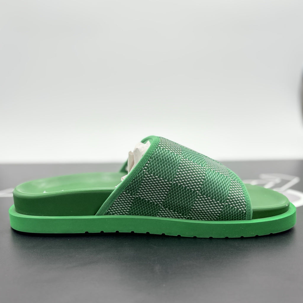 Size 10 LV (11-11.5 US) Louis Vuitton Leather Sandals ' Miami Mule ' | GREAT!