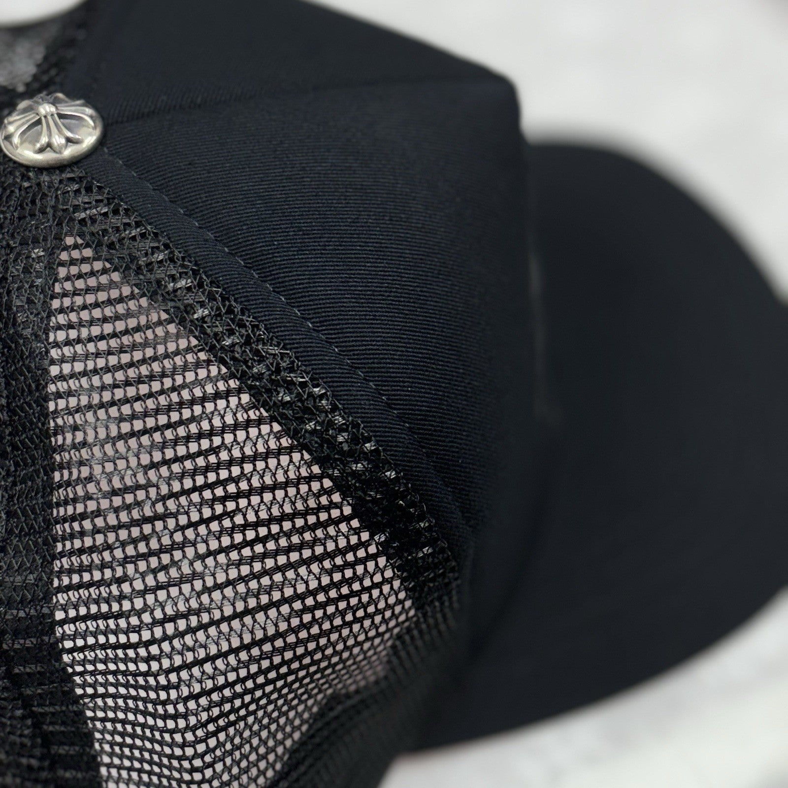 Chrome Hearts Triple Cross Cemetery Trucker Hat ' Black ' | BRAND NEW!