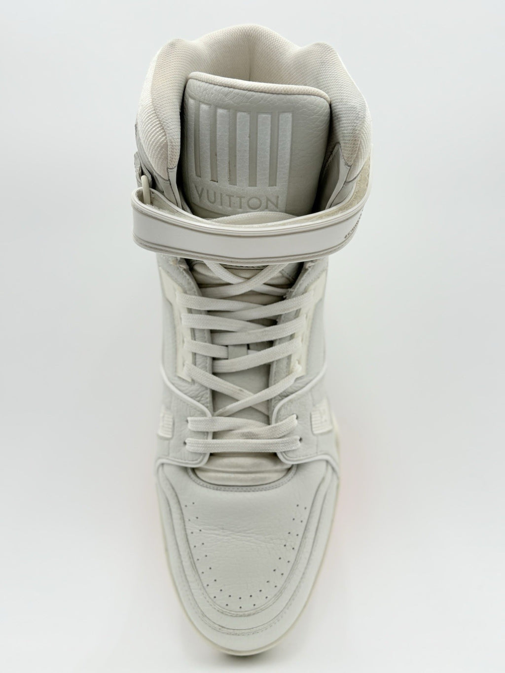 Size 9.5 LV (10.5-11 US) Louis Vuitton Trainer High Top ' Grey ' | GREAT COND!