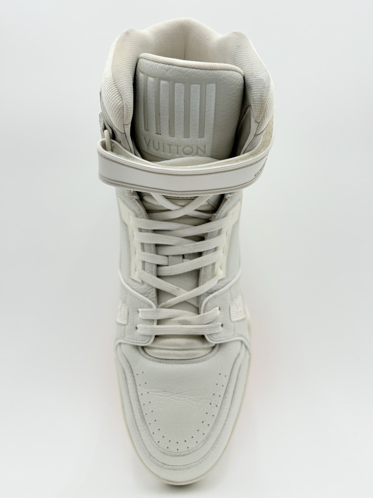 Size 9.5 LV (10.5-11 US) Louis Vuitton Trainer High Top ' Grey ' | GREAT COND!