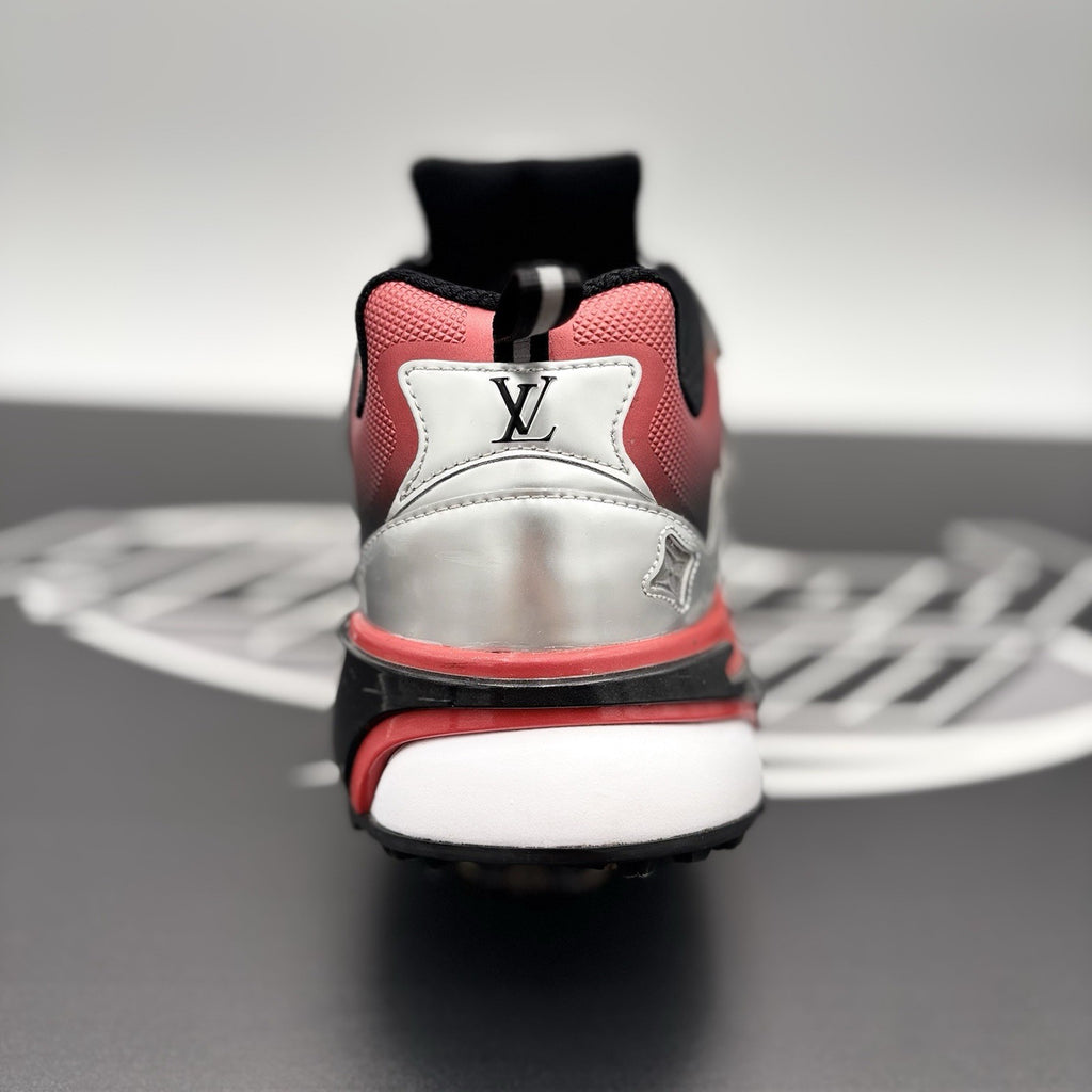 Size 8.5 LV (9.5-10 US) Louis Vuitton Tactic Runner ' Red Grey ' | GREAT COND!