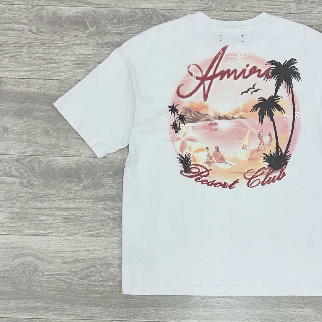 Size M - Amiri Airbrush Cotton T-Shirt ' White ' | GREAT CONDITION!
