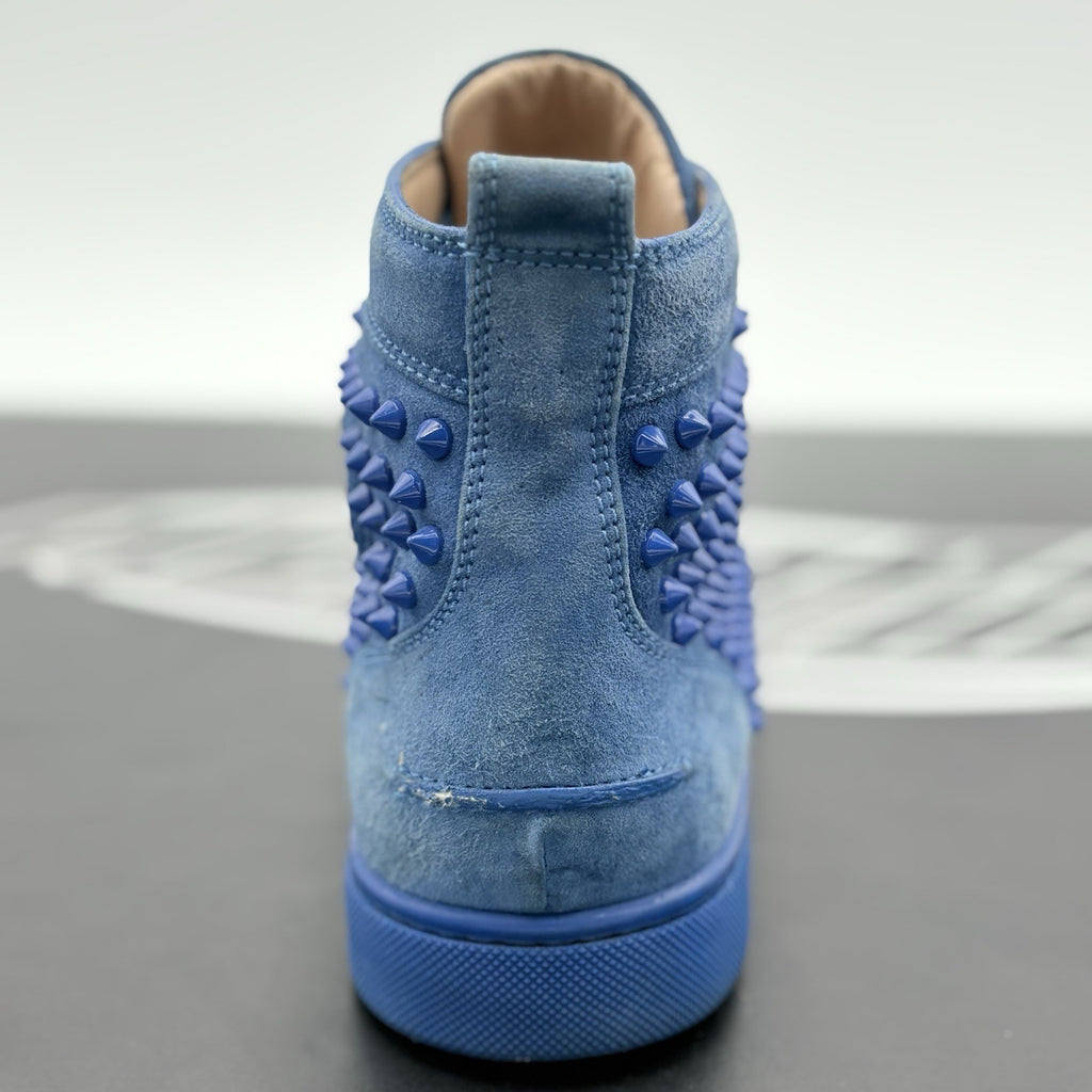 Size 41 (8 US) - Christian Louboutin High Spikes  ' Blue ' | SUPER CLEAN!