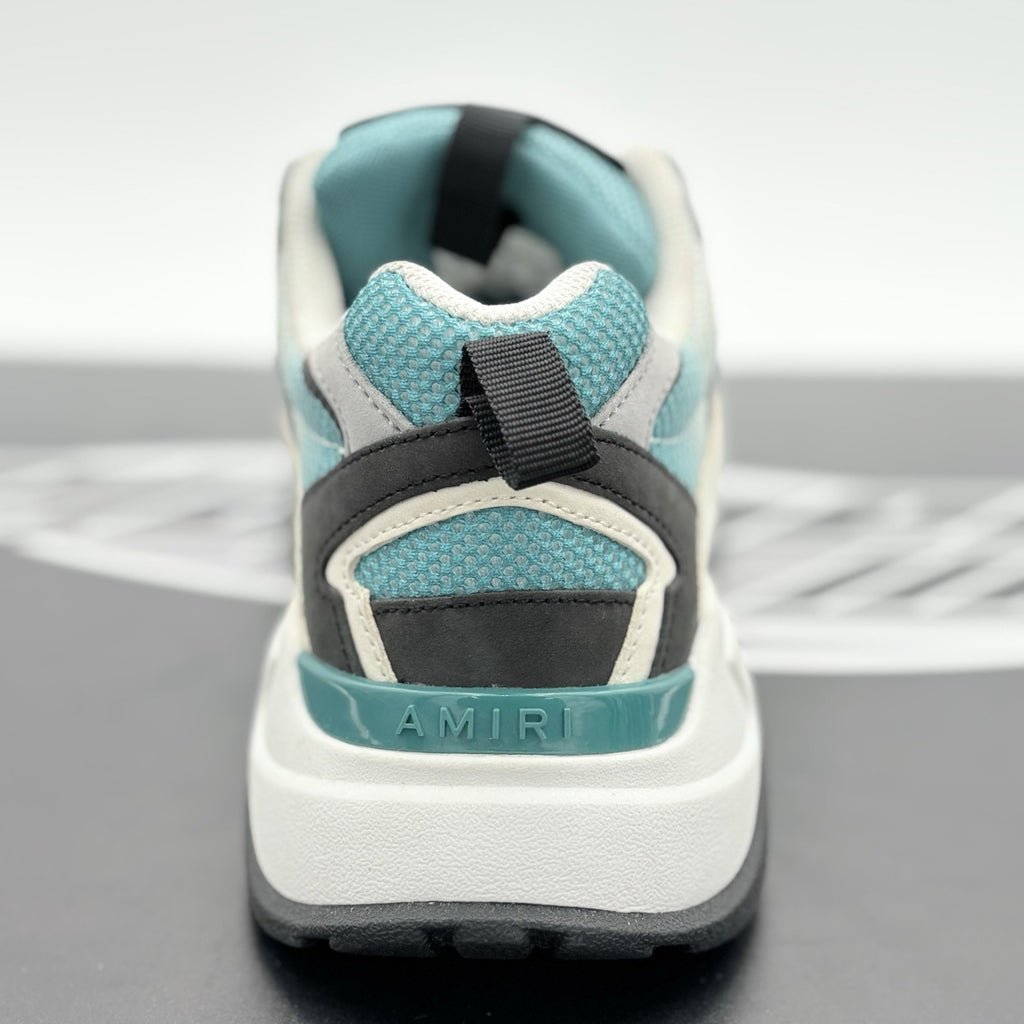 Size 44 (11 US) Amiri Bone Runner ' White Black Blue Grass ' | SUPER CLEAN!